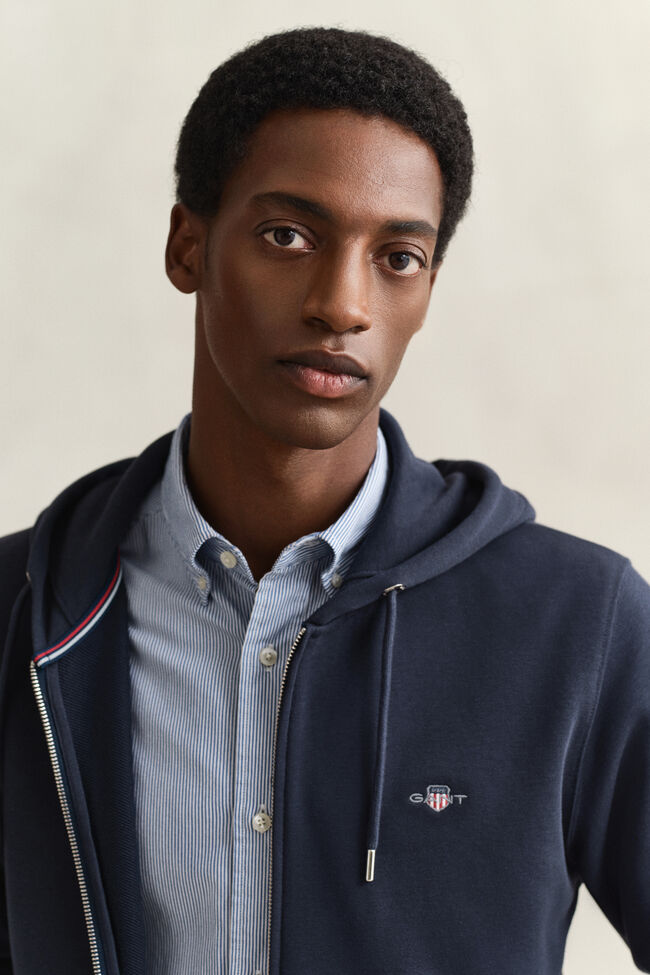 Sudadera con capucha y cremallera Shield