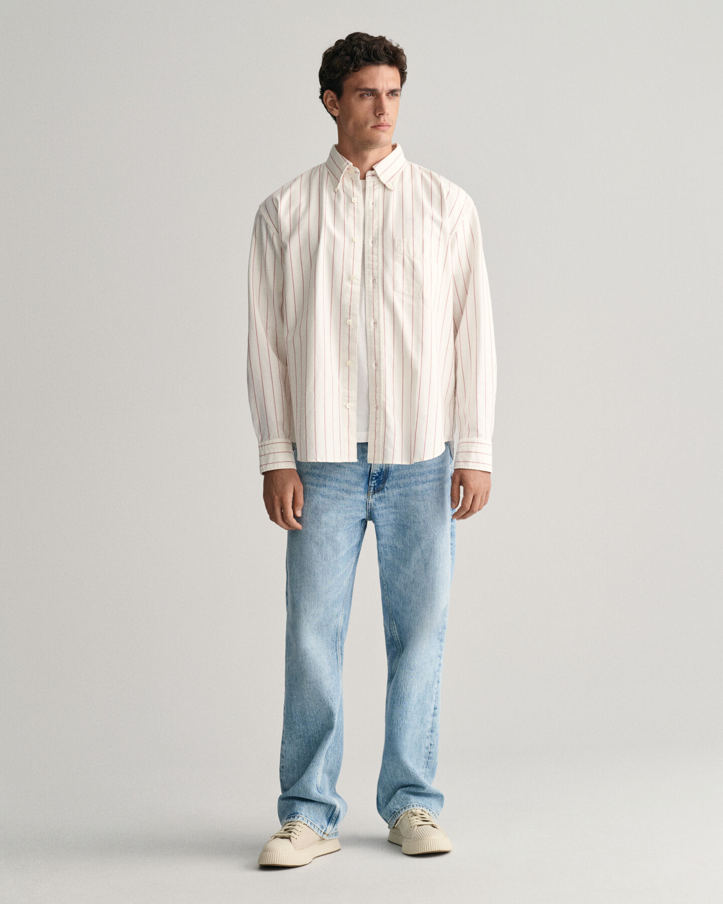 Camisa Oxford Relaxed Fit Heritage a rayas