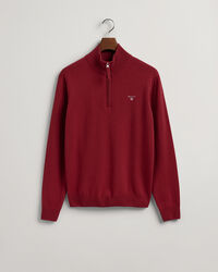 Jersey de lana de oveja muy fina con media cremallera