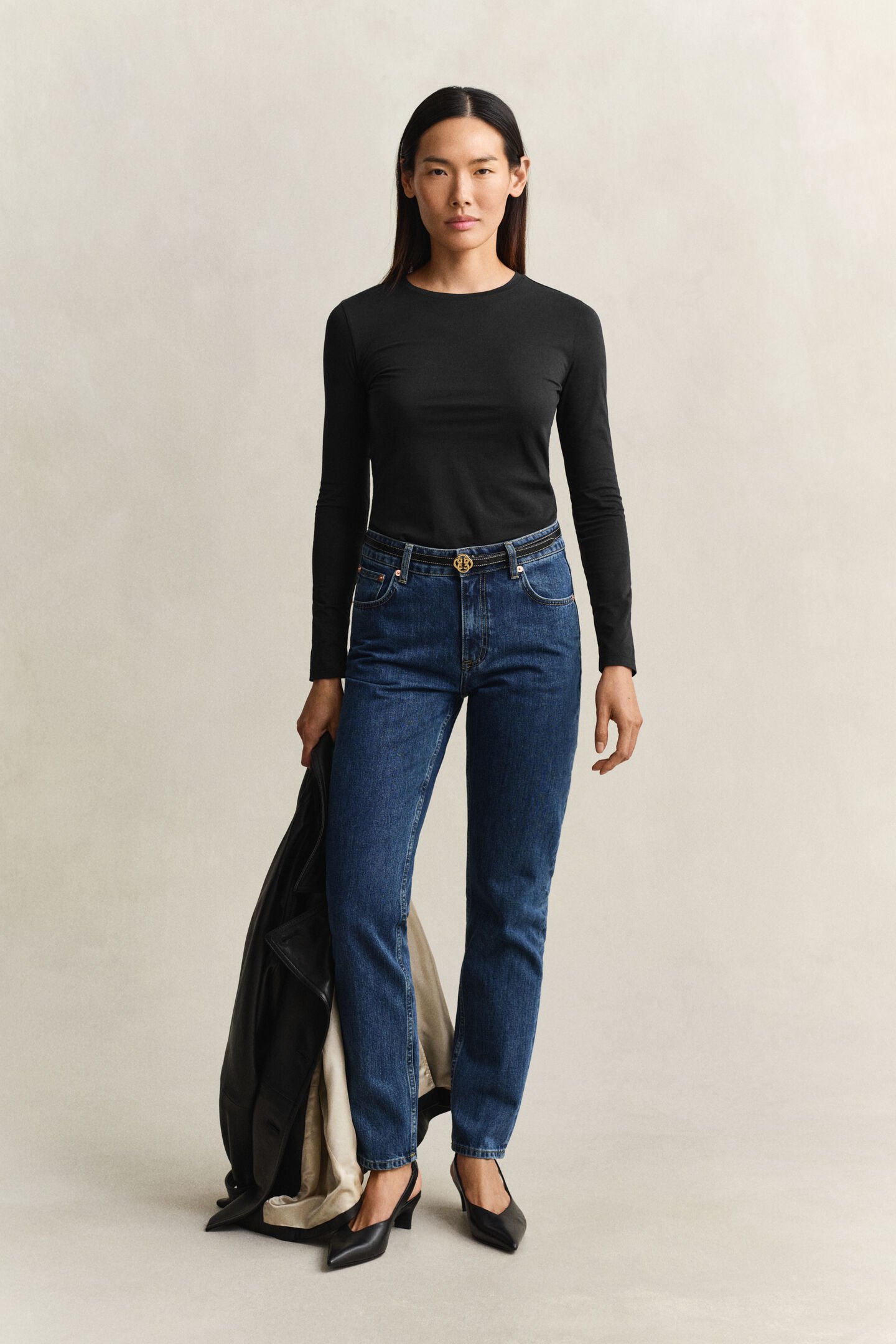 Camiseta de manga larga de algod&oacute;n