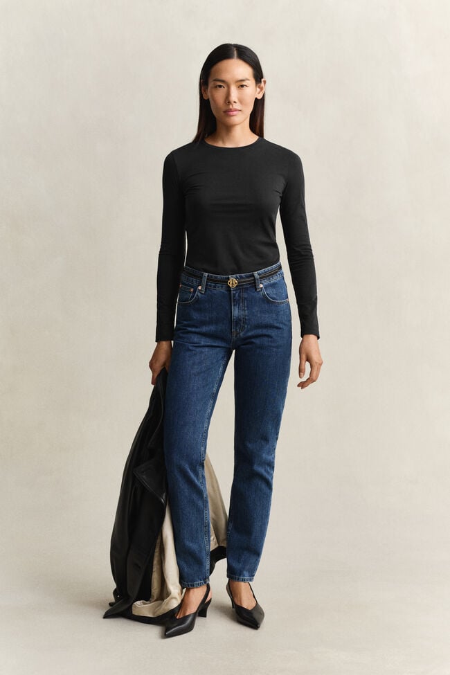 Camiseta de manga larga de algod&oacute;n