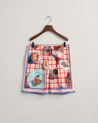 Pantalones cortos de seda con estampado