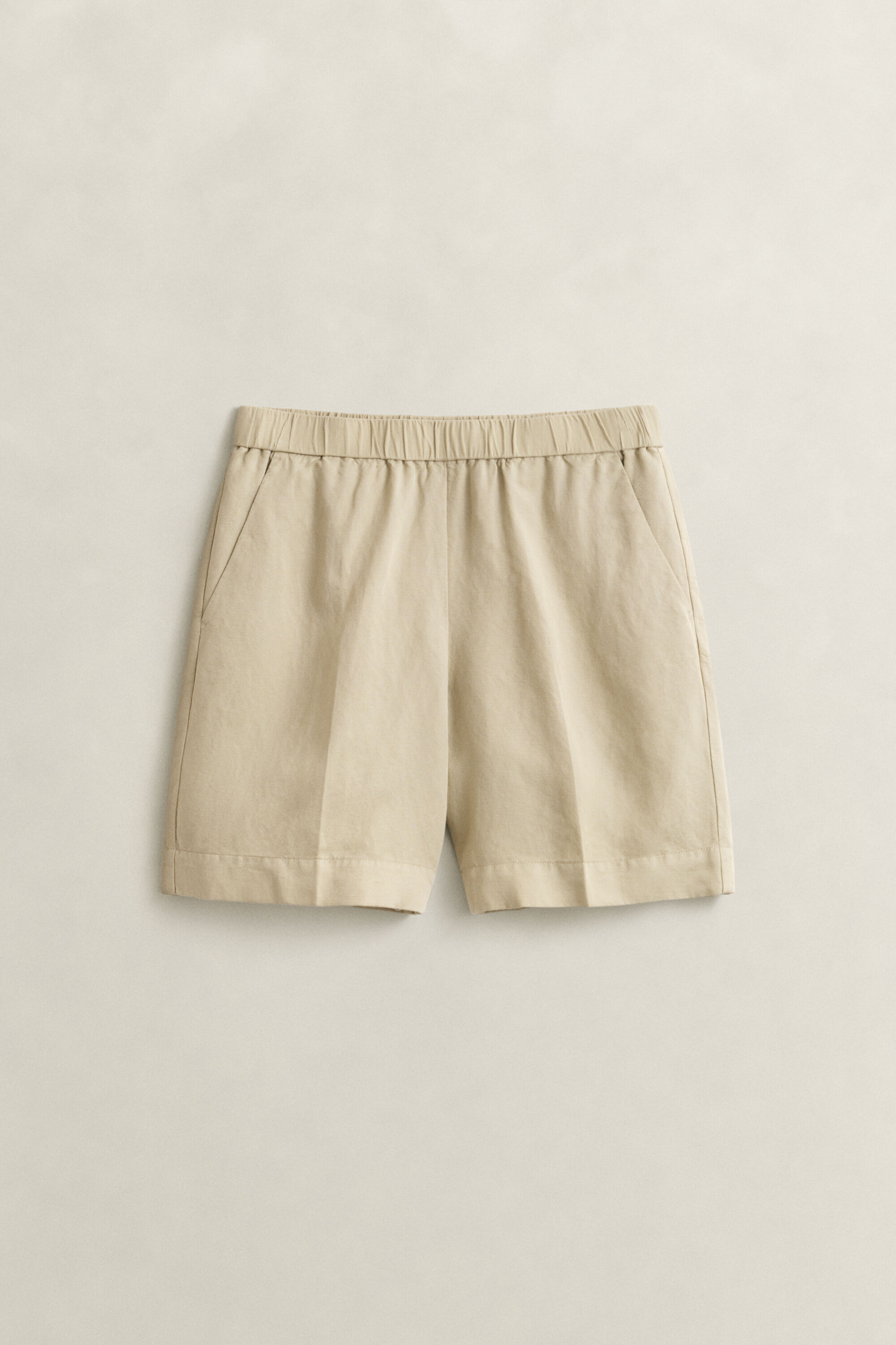 Pantalones cortos de mezcla de lino