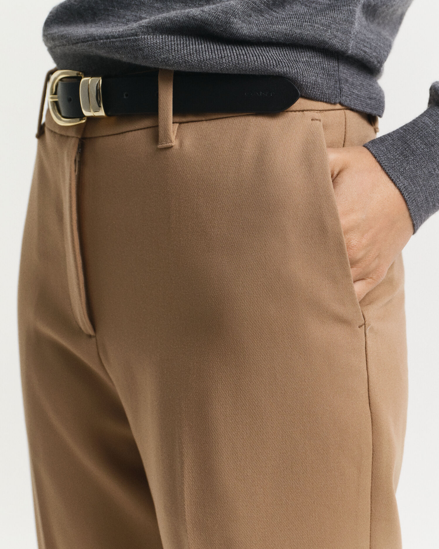 Pantalones de vestir Slim Fit acampanados