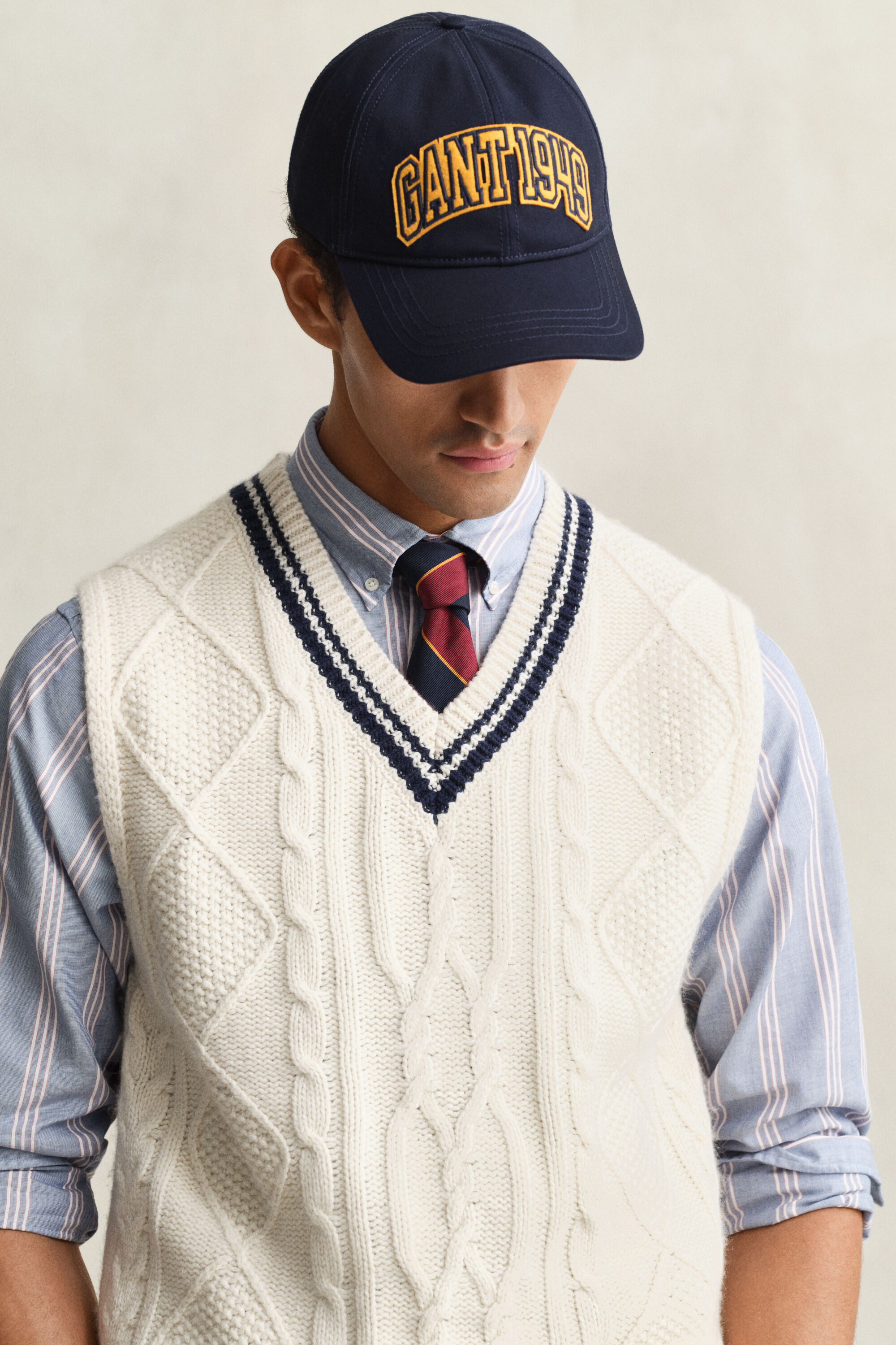 Chaleco de punto de ochos