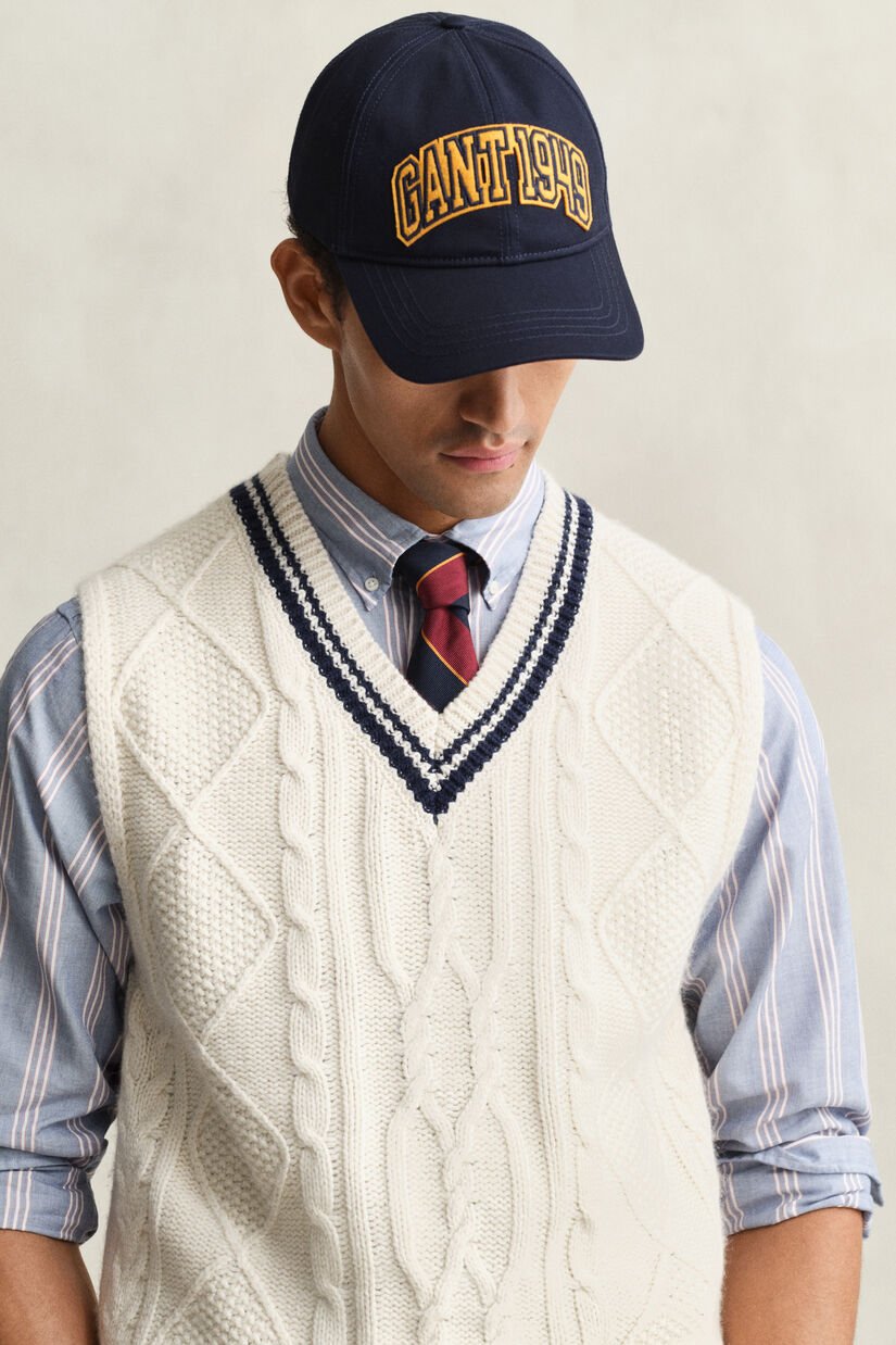 Chaleco de punto de ochos