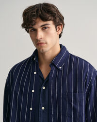 Camisa Slub Striped Relaxed Fit