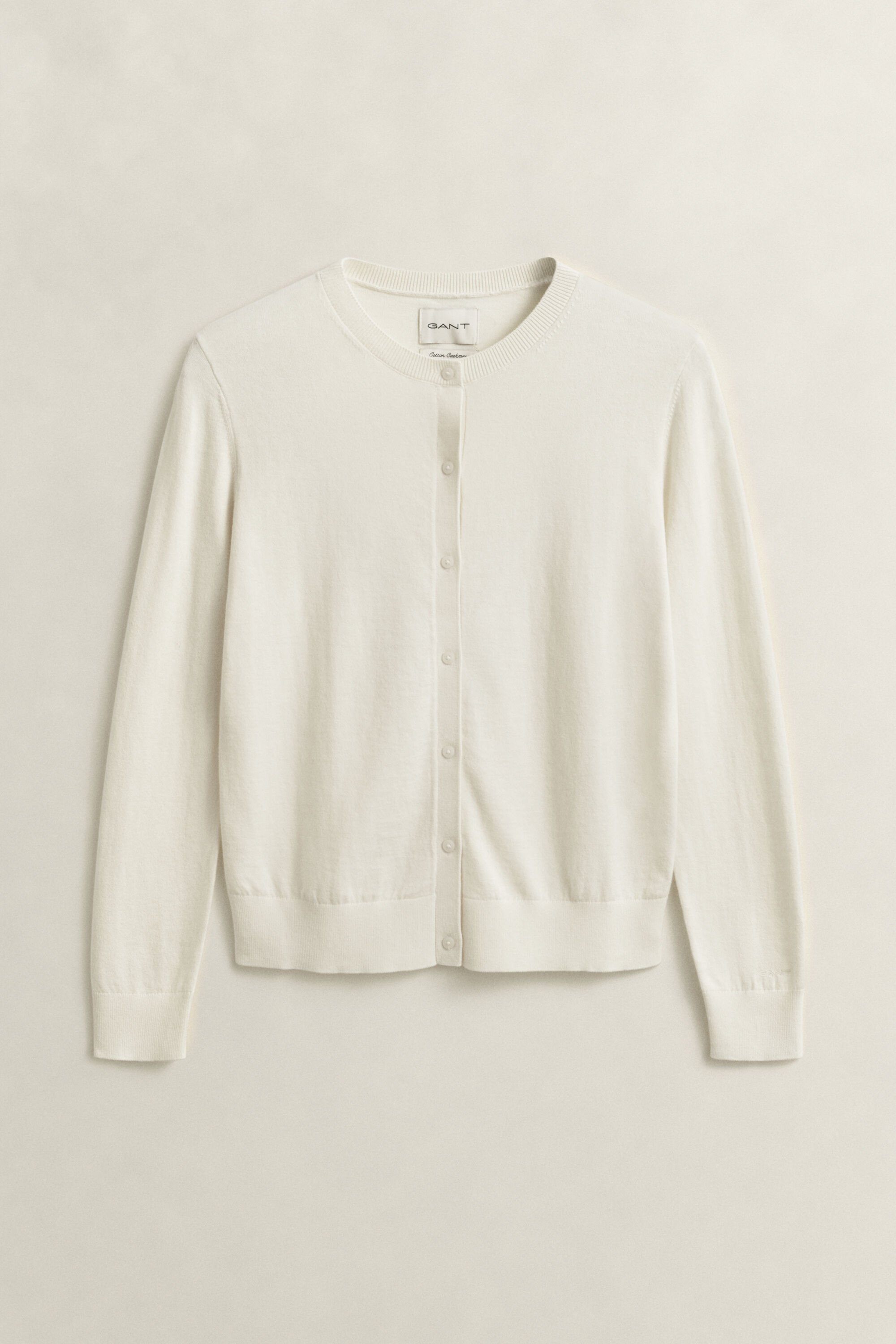 Cárdigan de punto ligero con cuello redondo