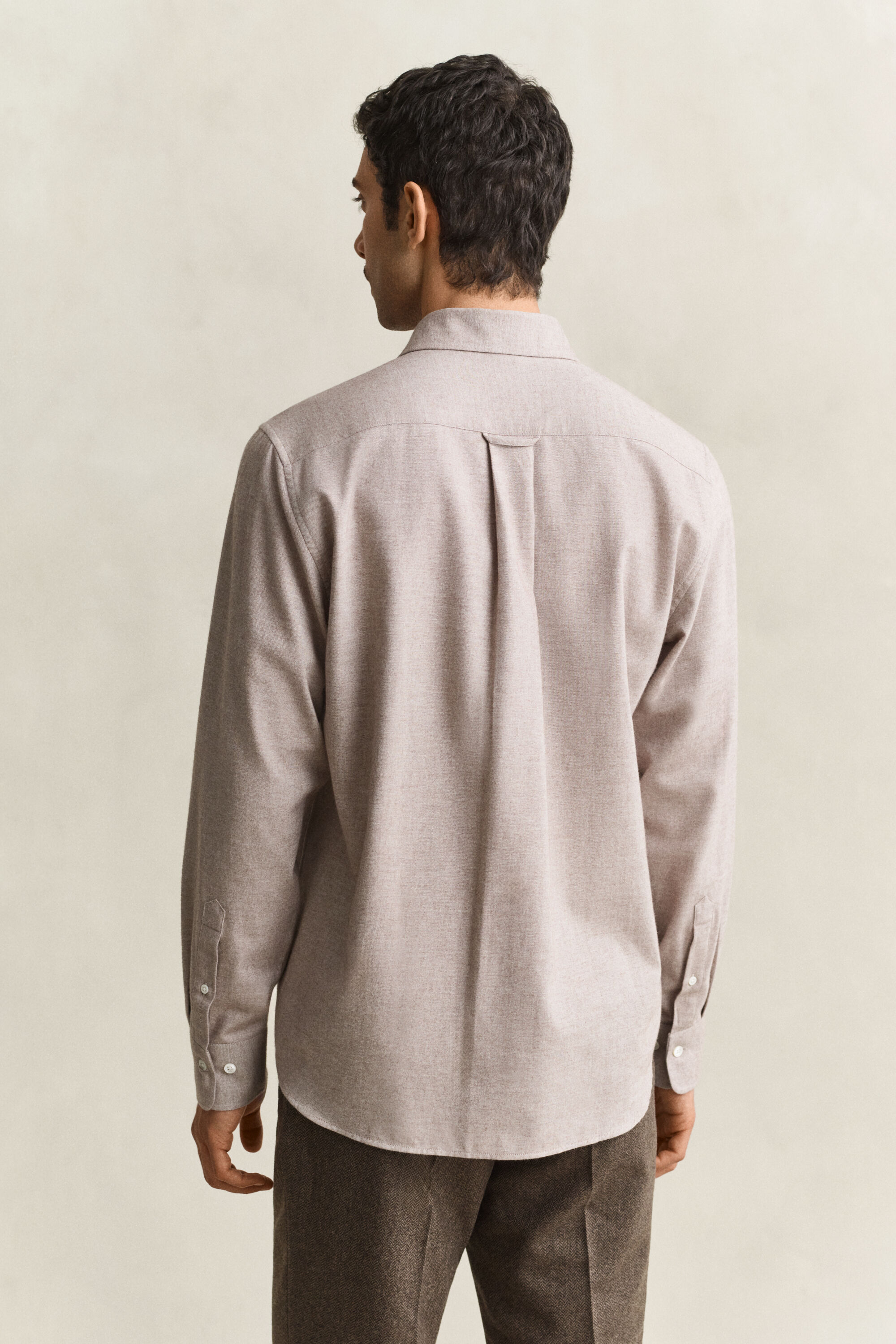 Camisa de franela jaspeada