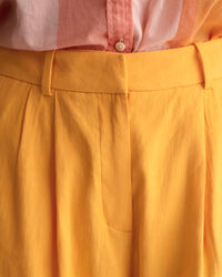 Pantalones de vestir Regular Fit en lino el&aacute;stico