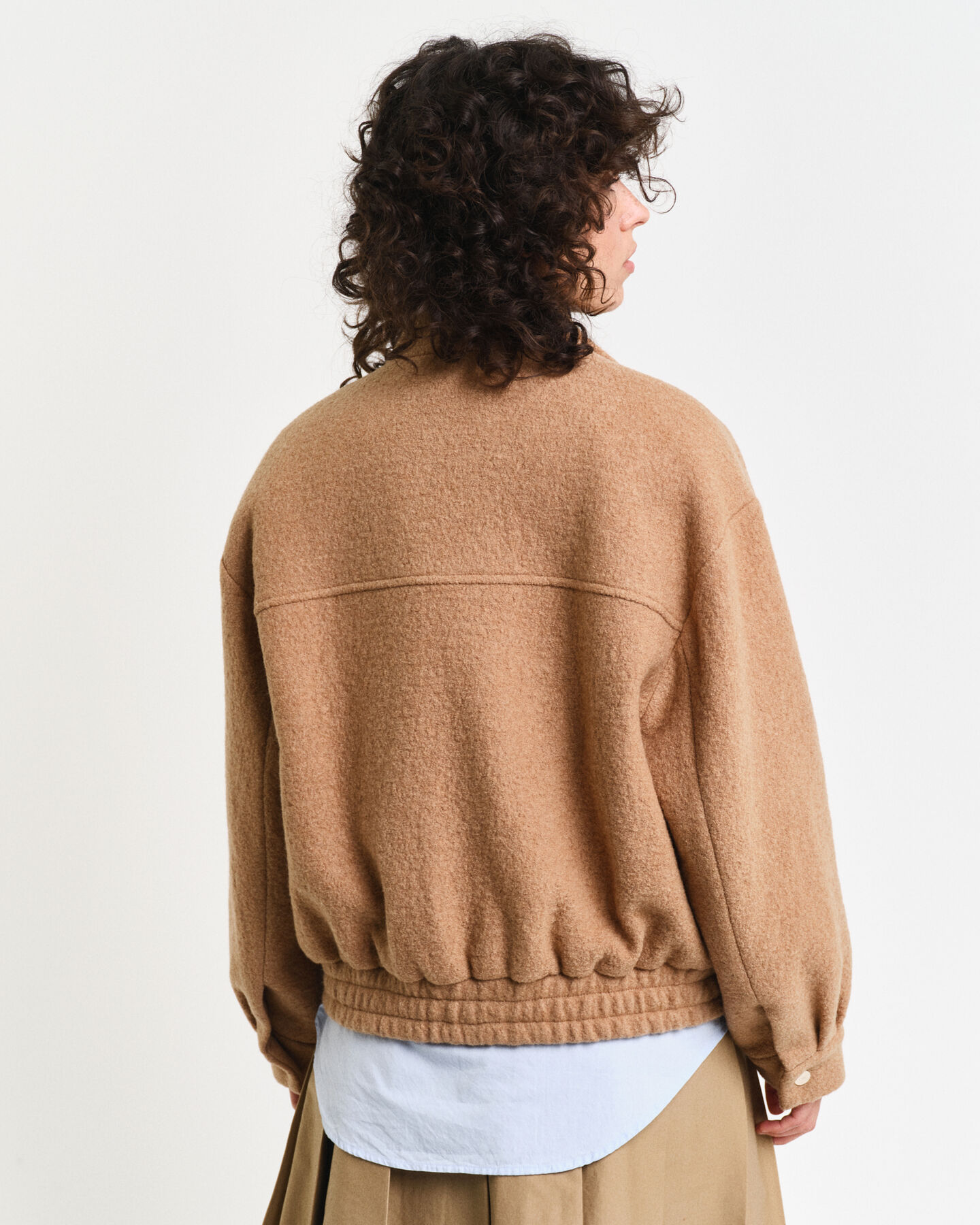 Cazadora Harrington de lana