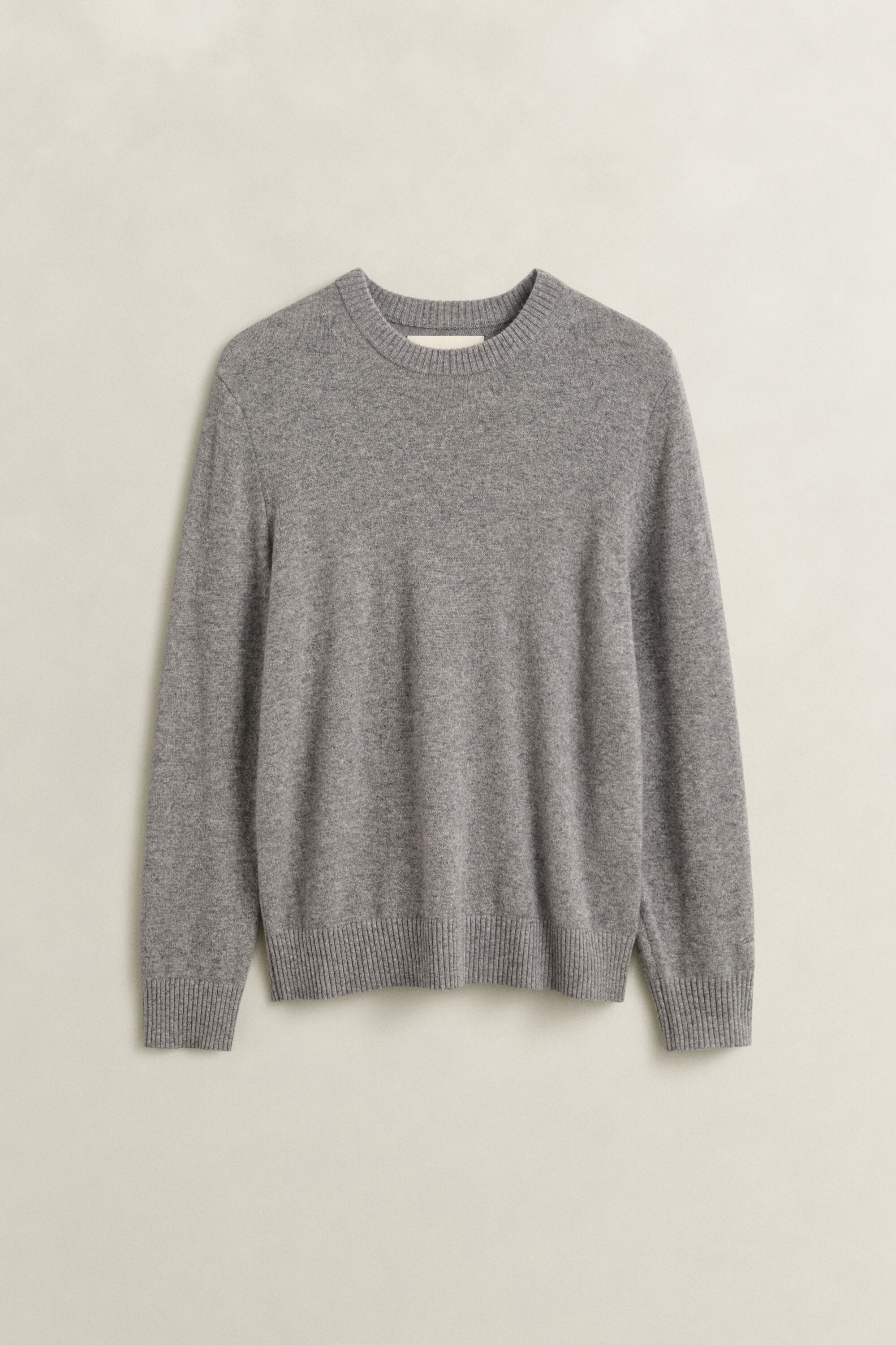 Jersey de cuello redondo en cachemir