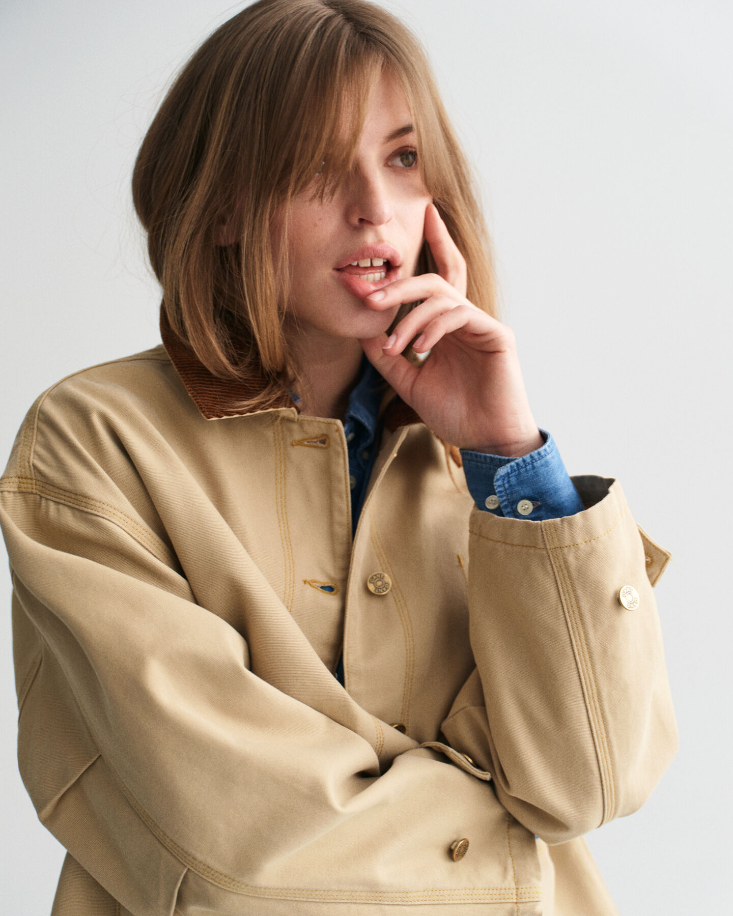 Chaqueta de trabajo lavada