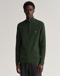 Jersey acanalado con media cremallera Texture