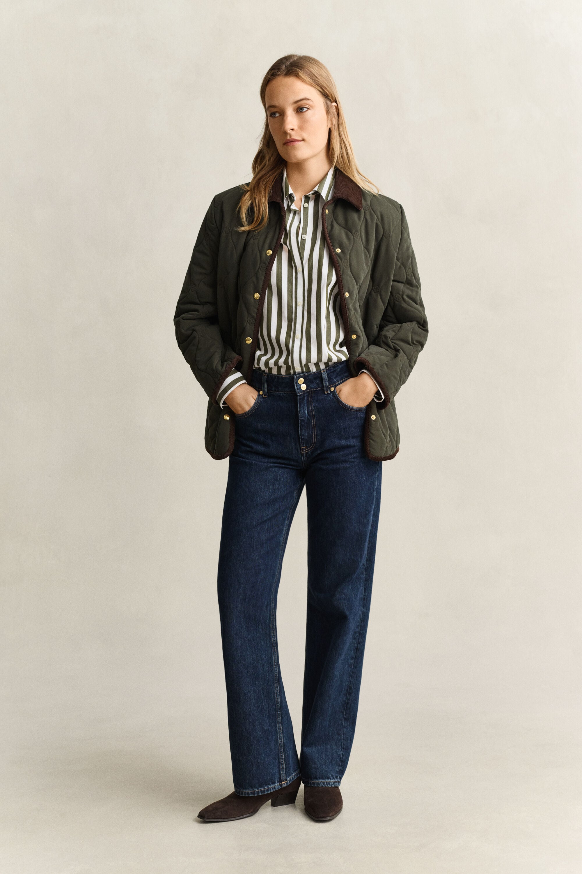 Camisa de popelina Relaxed Fit a rayas