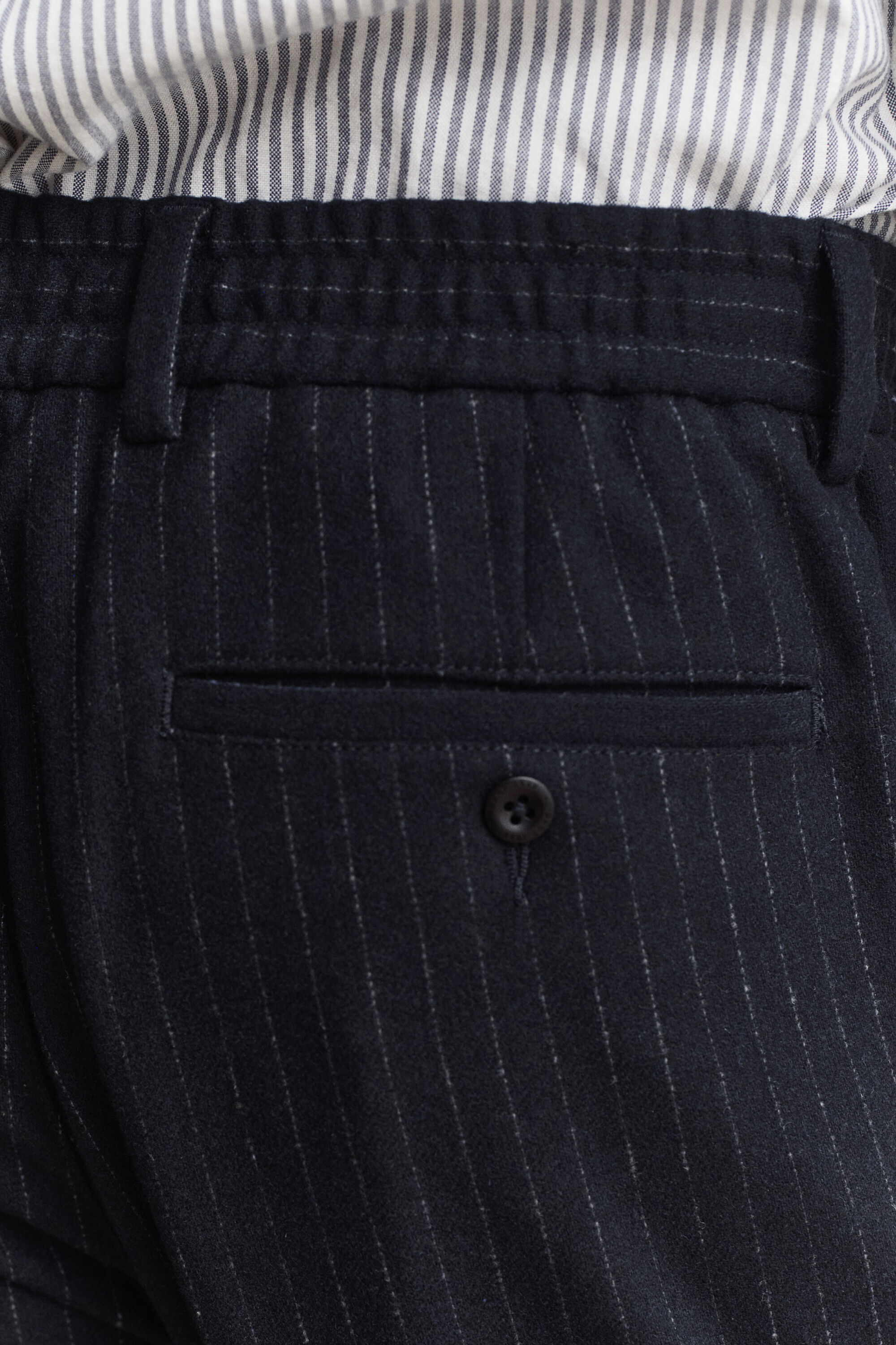 Pantalones Tapered de franela de lana