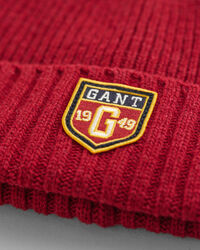 Set de regalo de gorro y bufanda de lana con insignia