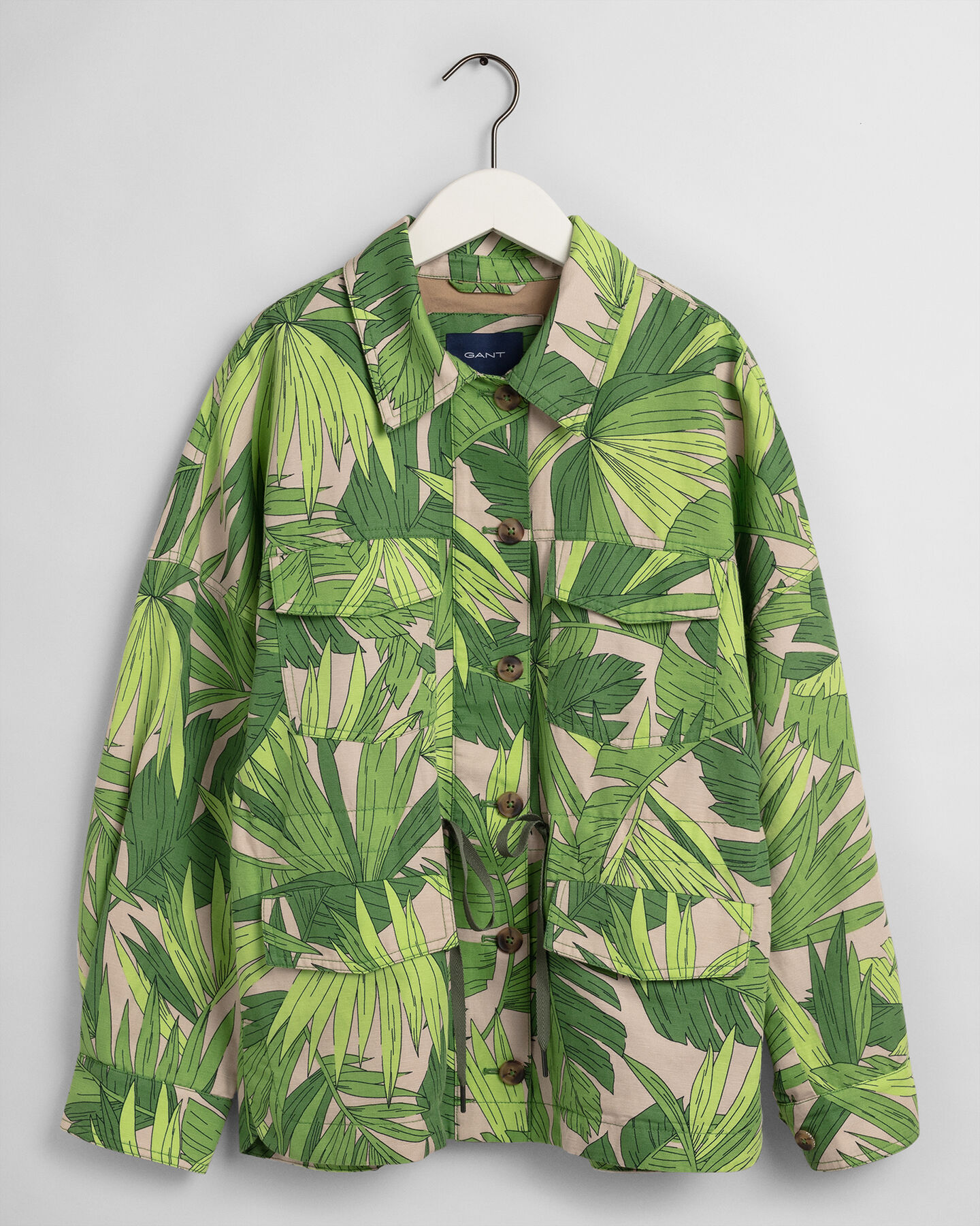 Chaqueta guerrera con estampado Palm Breeze