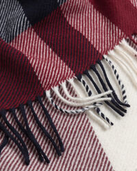 Bufanda de lana a cuadros grandes