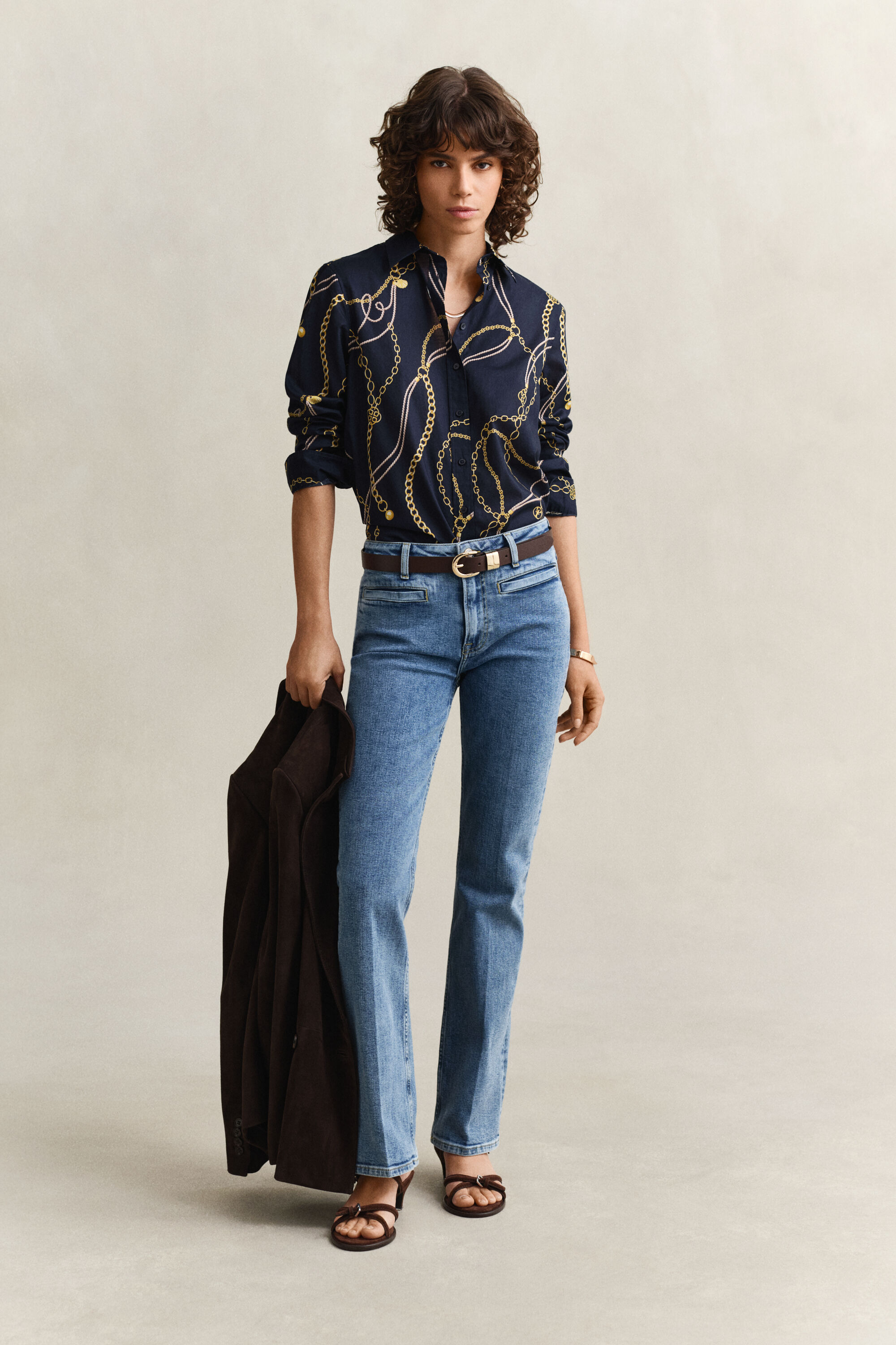 Camisa de gasa de algodón