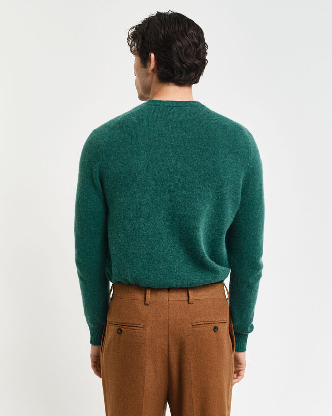 Jersey de cuello redondo en mezcla de lana