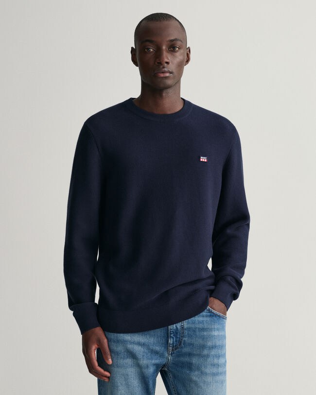 Jersey ligero con cuello redondo Texture