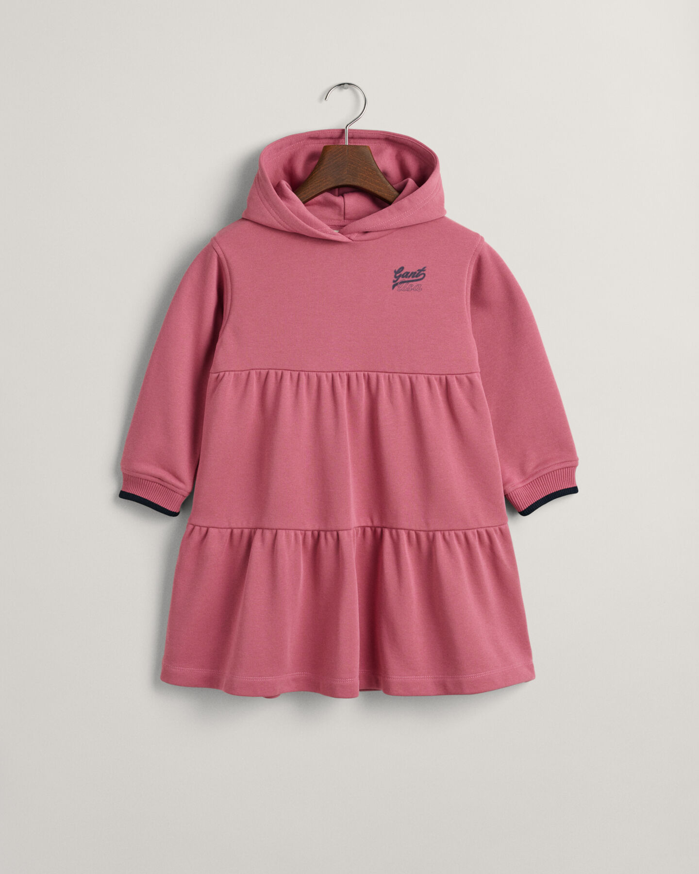 Vestido estilo sudadera con capucha escalonado GANT USA Girls