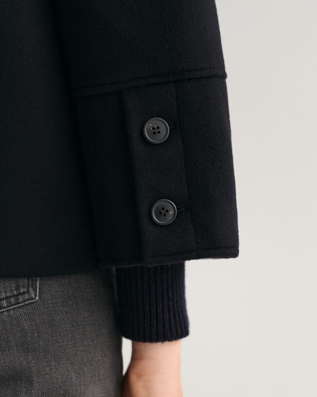 Chaqueta corta de mezcla de lana