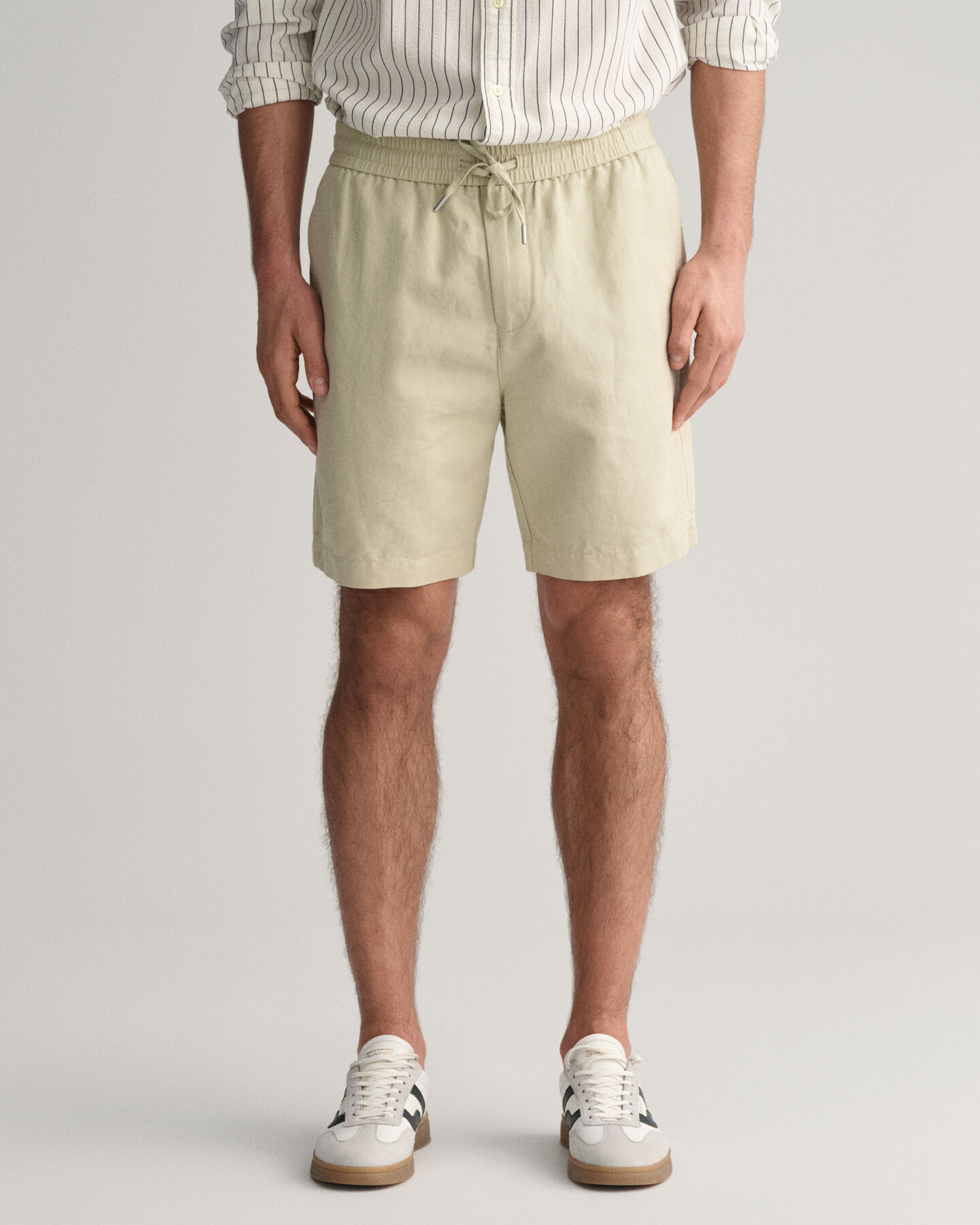 Pantalones cortos de lino y algod&oacute;n