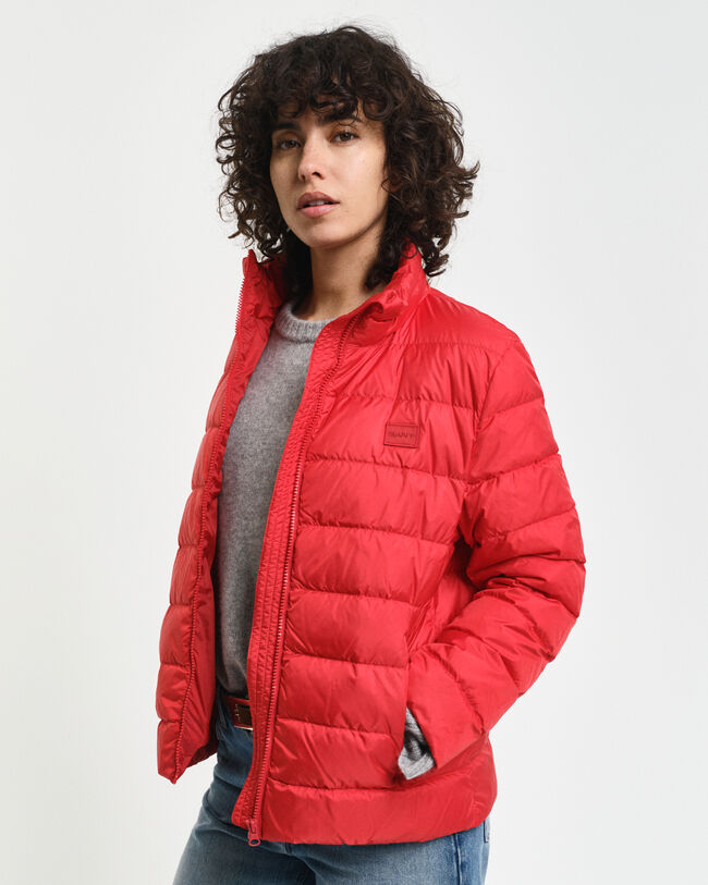 Chaqueta de plumón ligero con logotipo