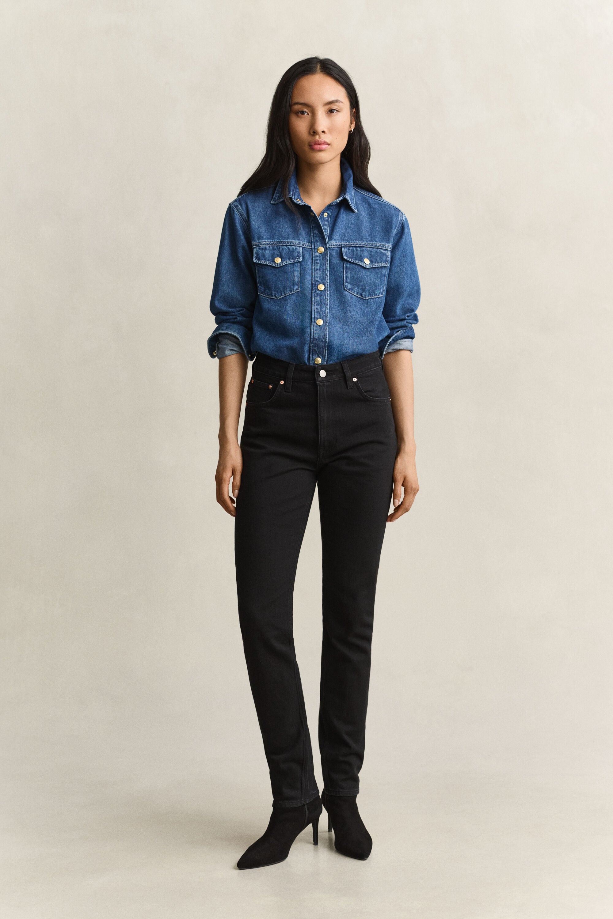 Vaqueros Slim Fit de talle alto