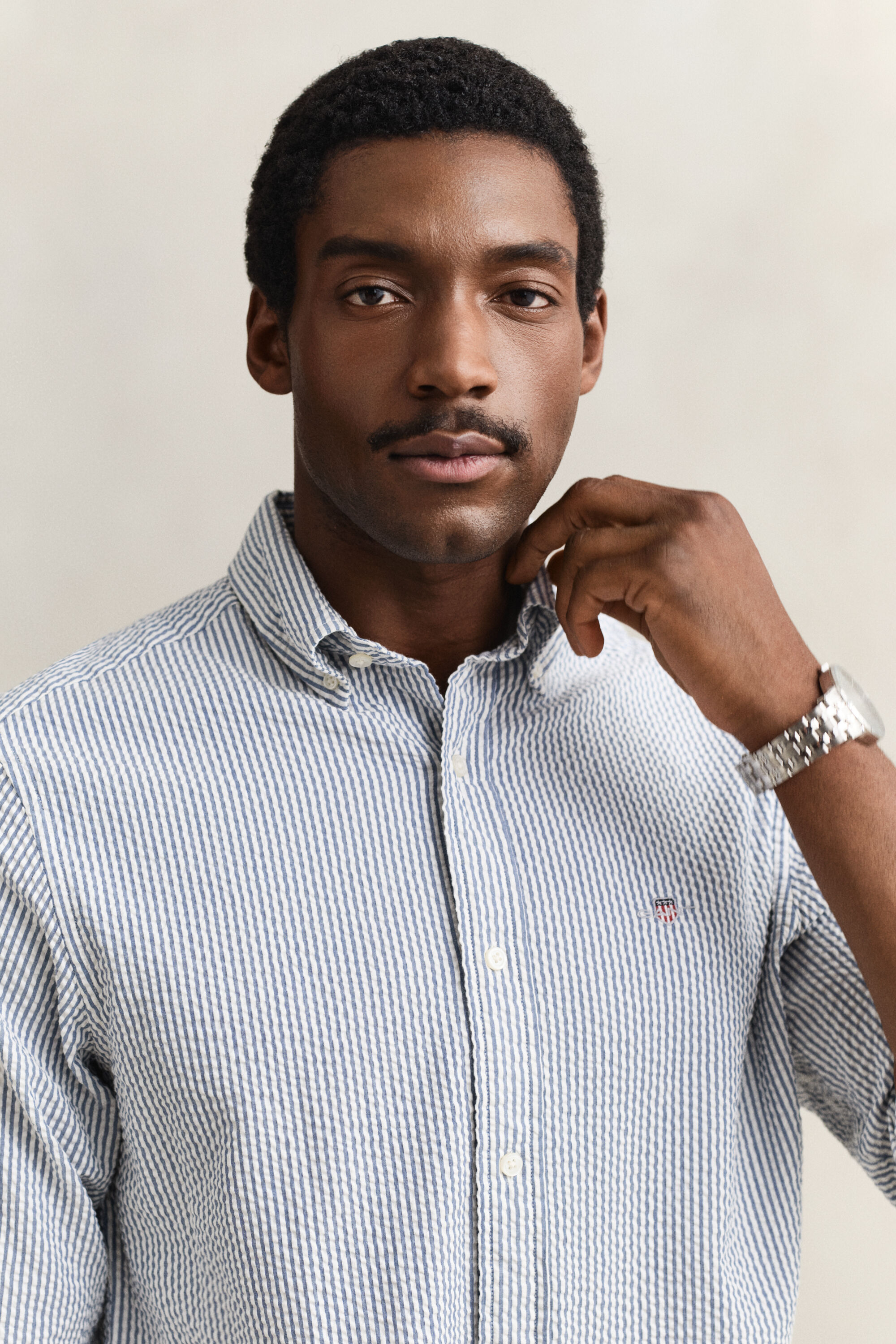 Camisa Regular Fit de sirsaca a rayas