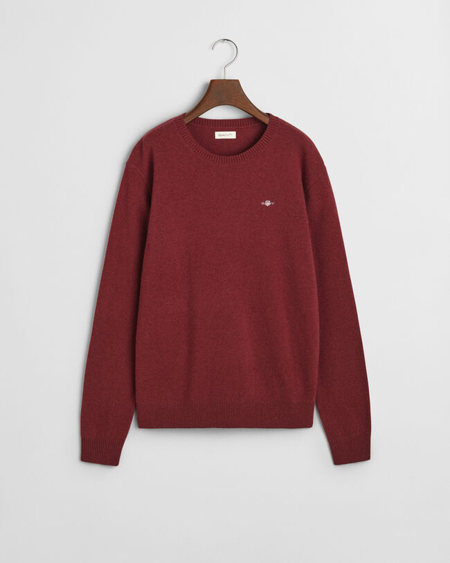 Jersey de cuello redondo en lana de oveja Shield Teens