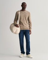 Jersey de cuello redondo en hilo retorcido