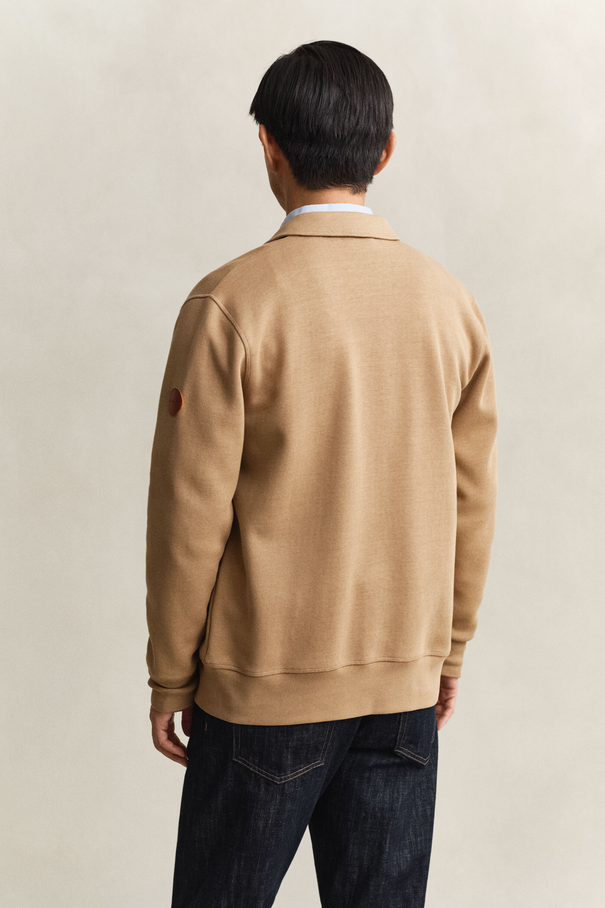 Sudadera de punto roma con cremallera