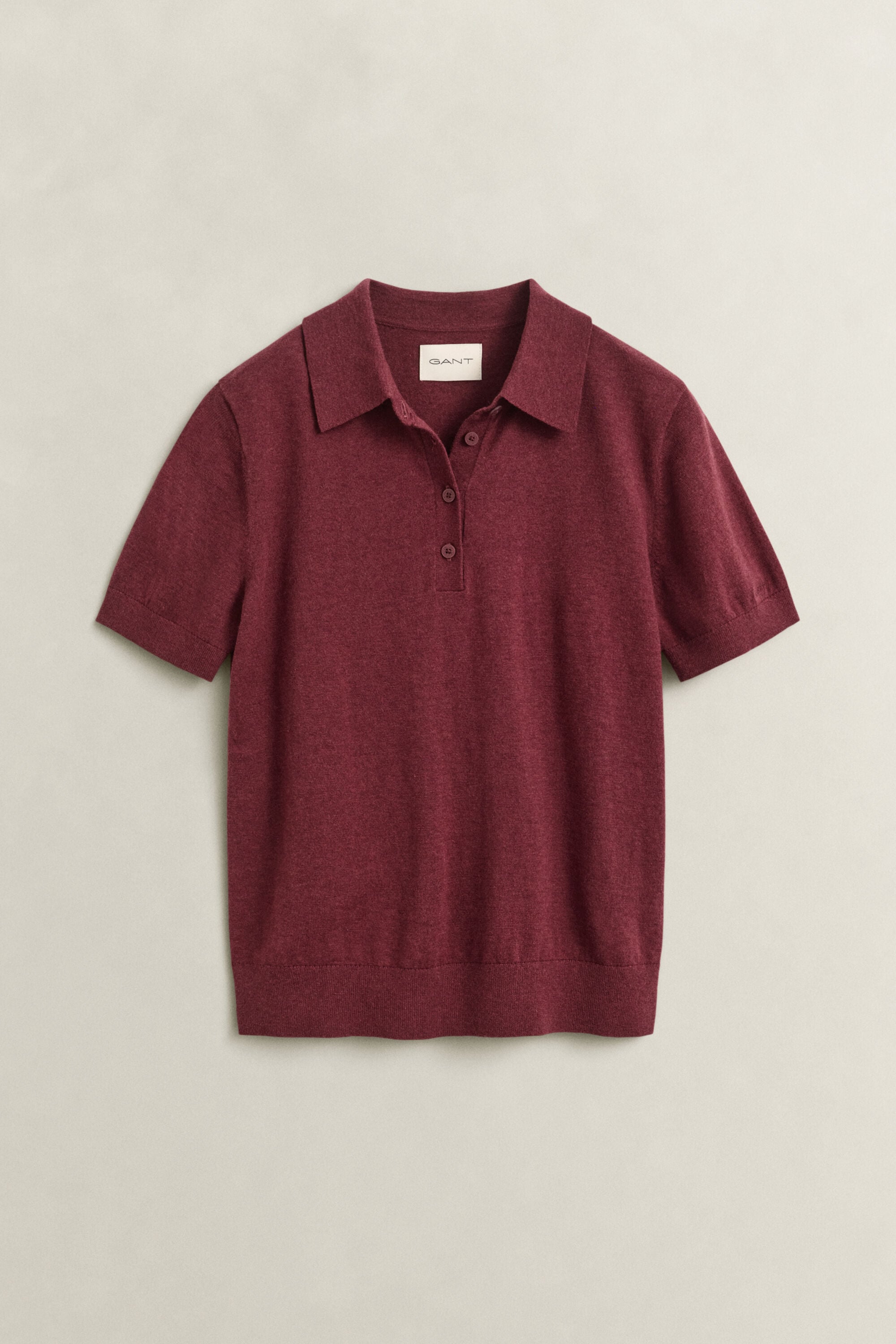 Jersey tipo polo de punto ligero