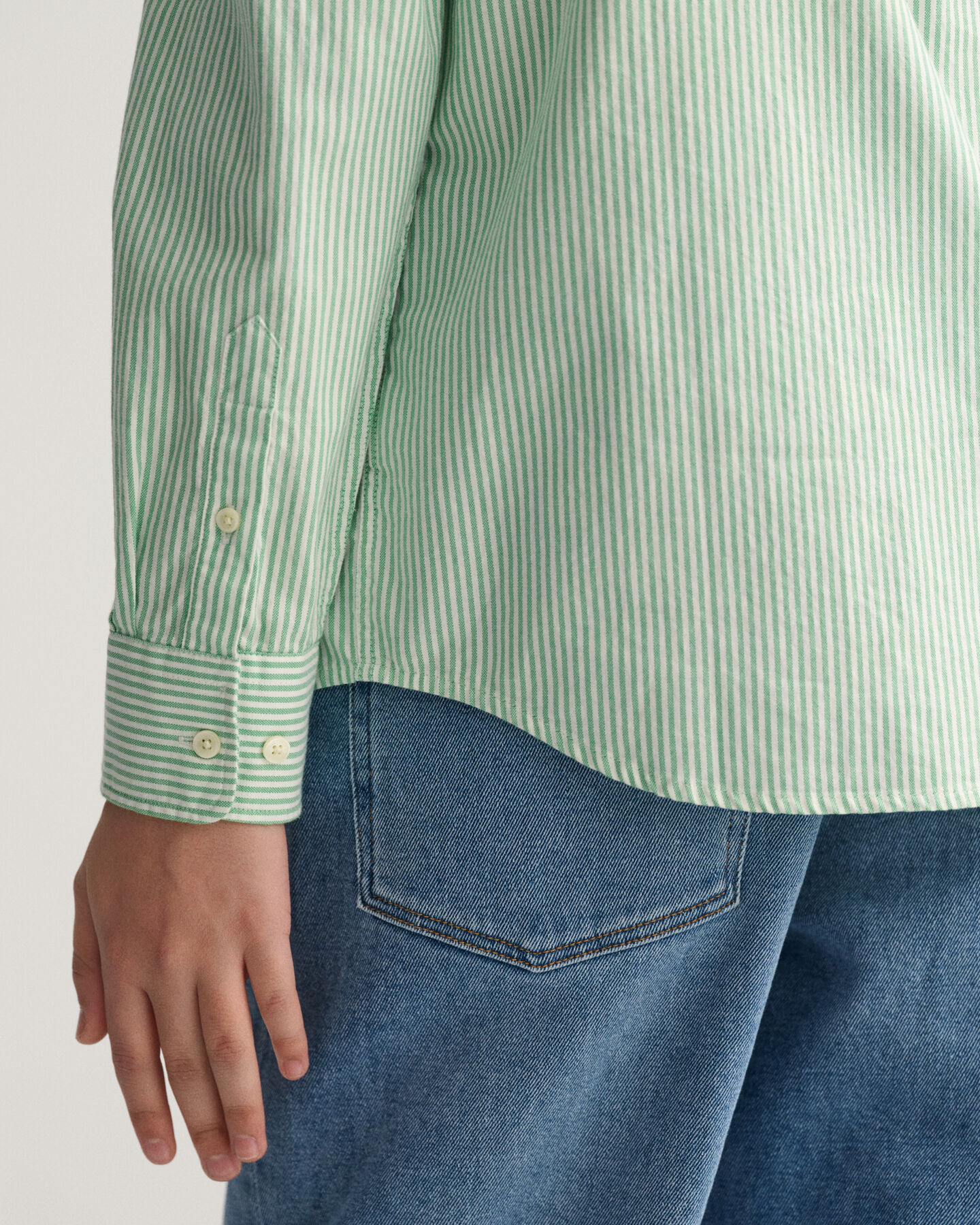 Camisa Oxford con raya Teen Boys