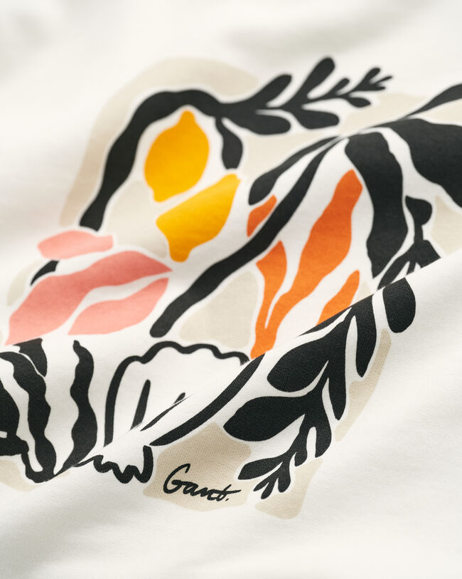 Sudadera de cuello redondo Palm Print