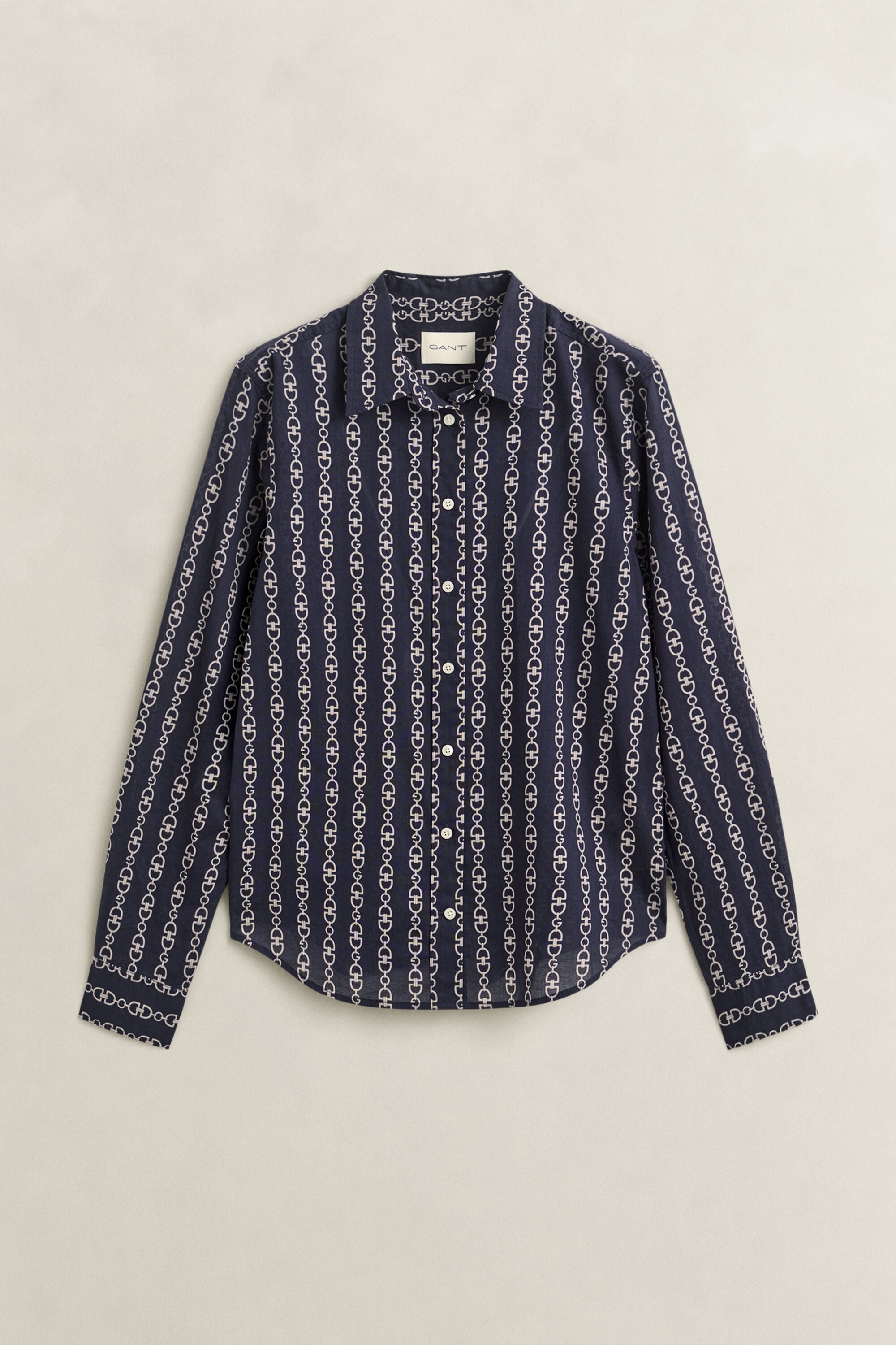 Camisa de gasa de algodón con estampado
