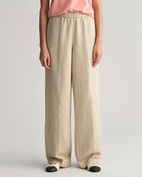 Pantalones Relaxed Fit en mezcla de lino Pull-On