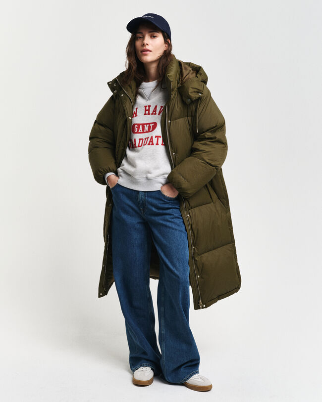 Abrigo de plumón de largo completo