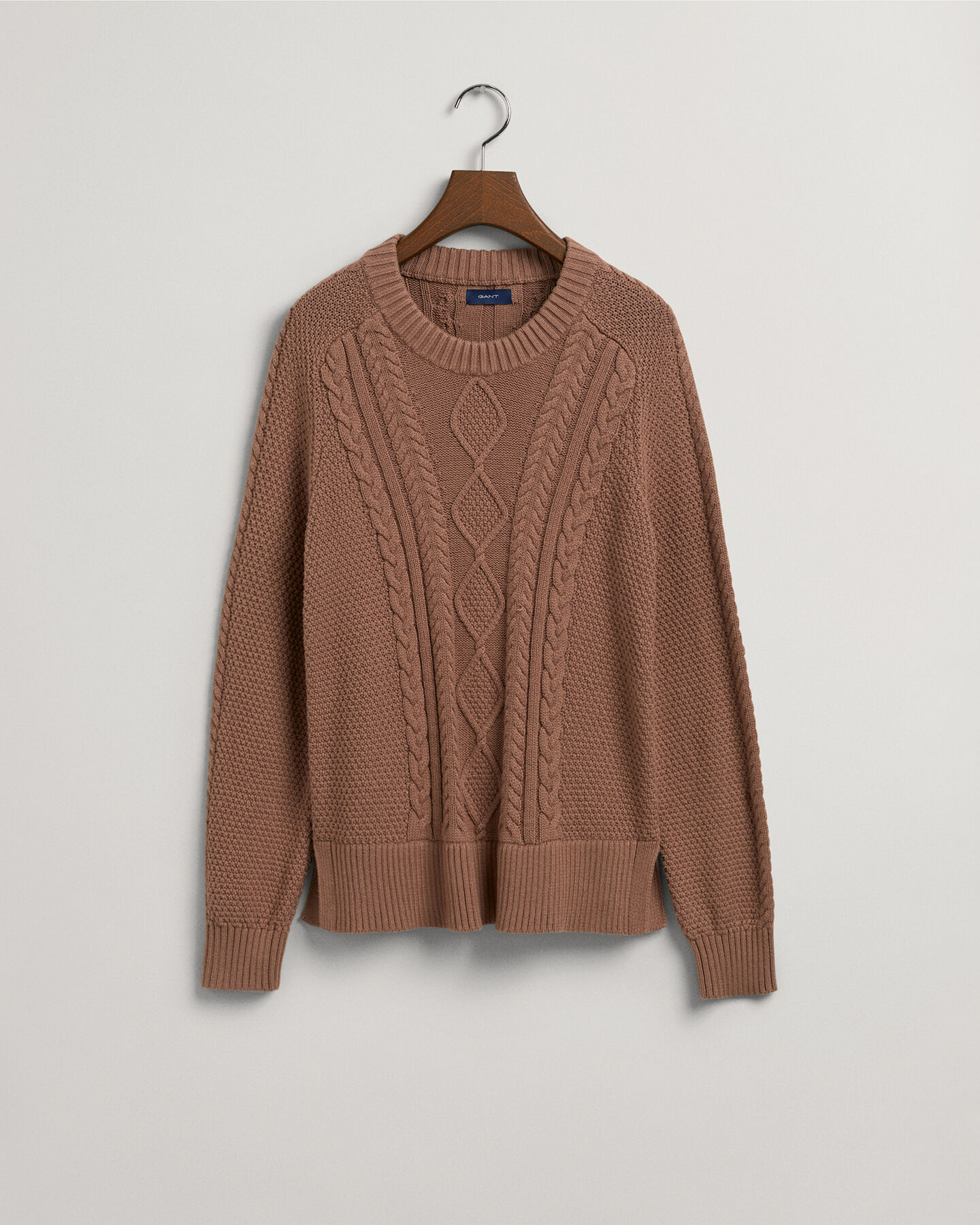 Jersey de cuello redondo con punto de ochos