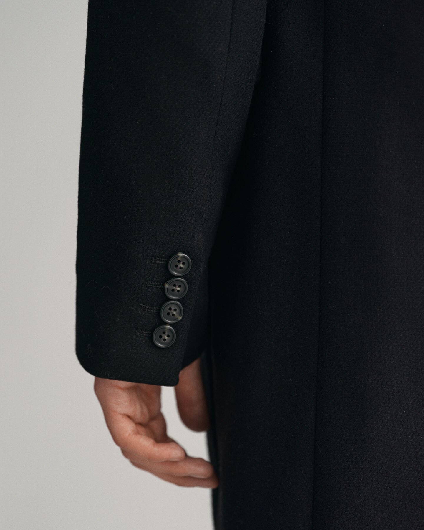 Sobretodo de lana clásico Tailored Fit