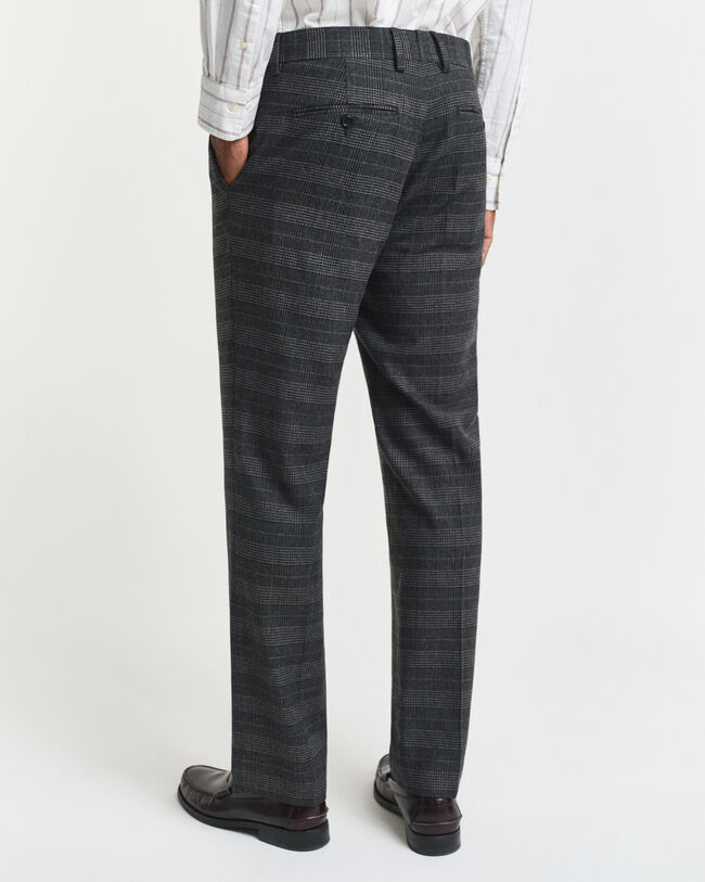 Pantalones de traje Slim Fit de cuadros Glen