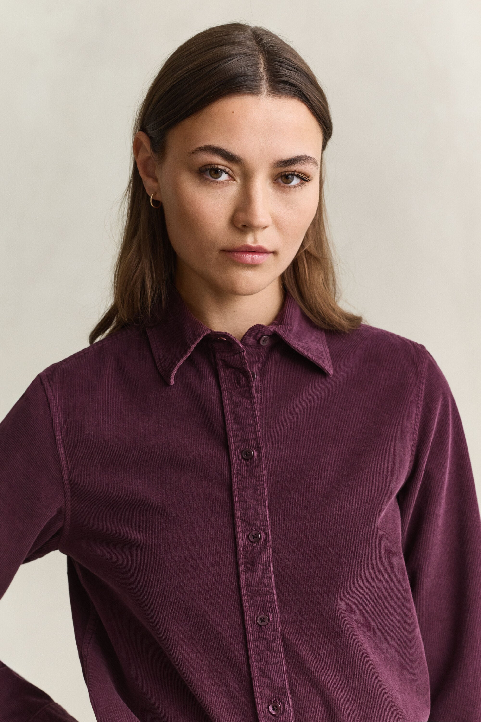 Camisa Regular Fit de pana
