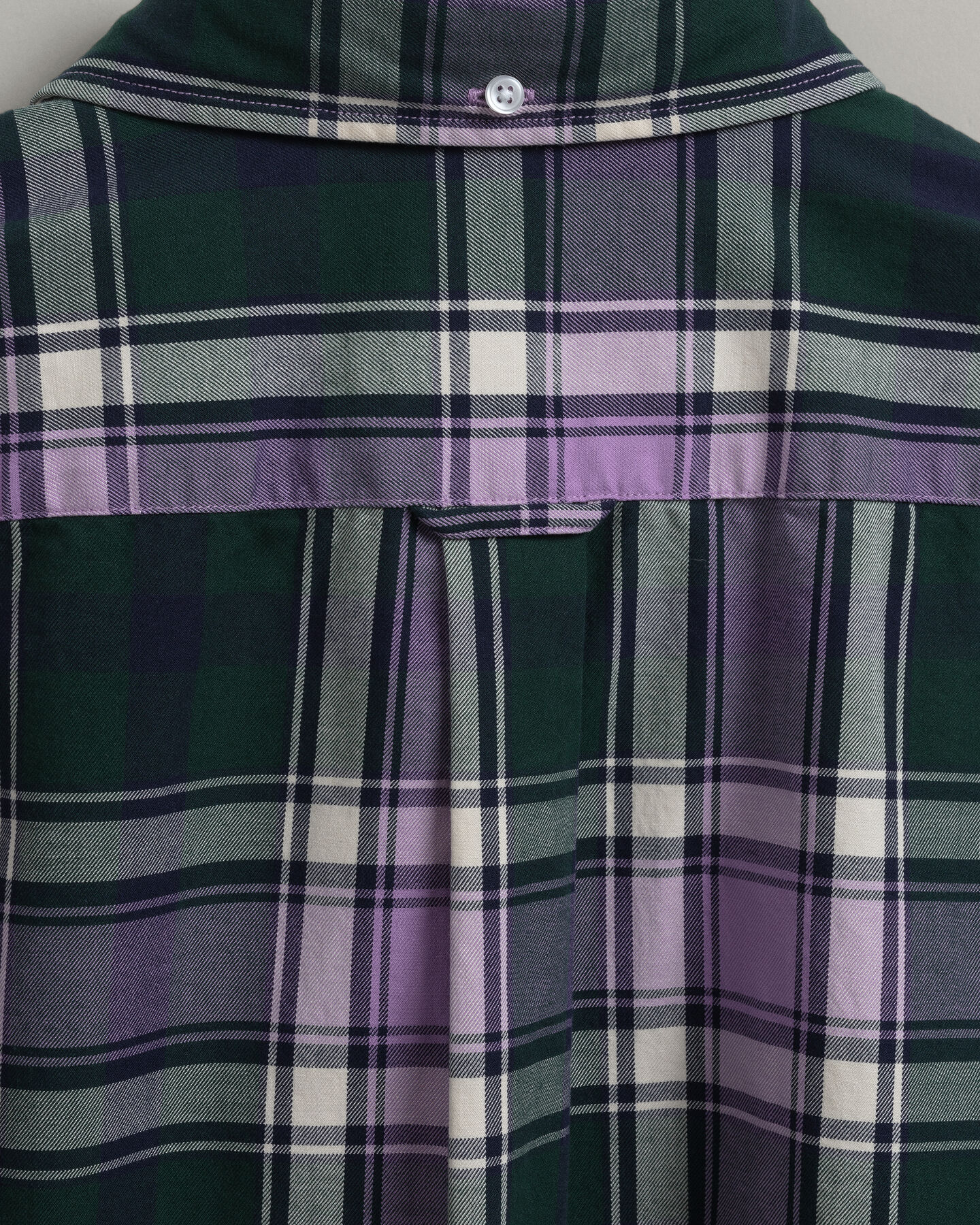 Camisa extragrande de sarga de cuadros