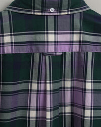 Camisa extragrande de sarga de cuadros