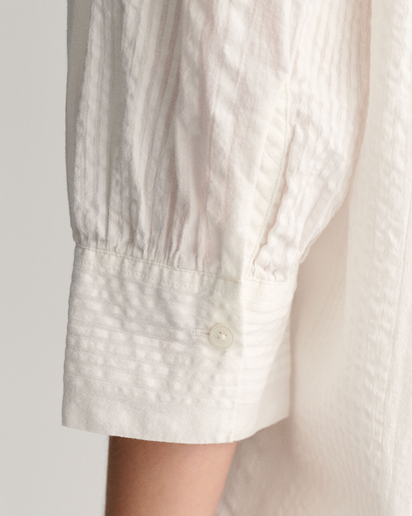 Camisa Relaxed Fit a rayas Seersucker Popover