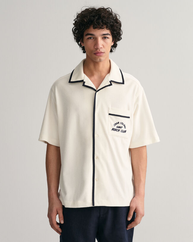 Camisa Relaxed Fit de manga corta Terry Cloth