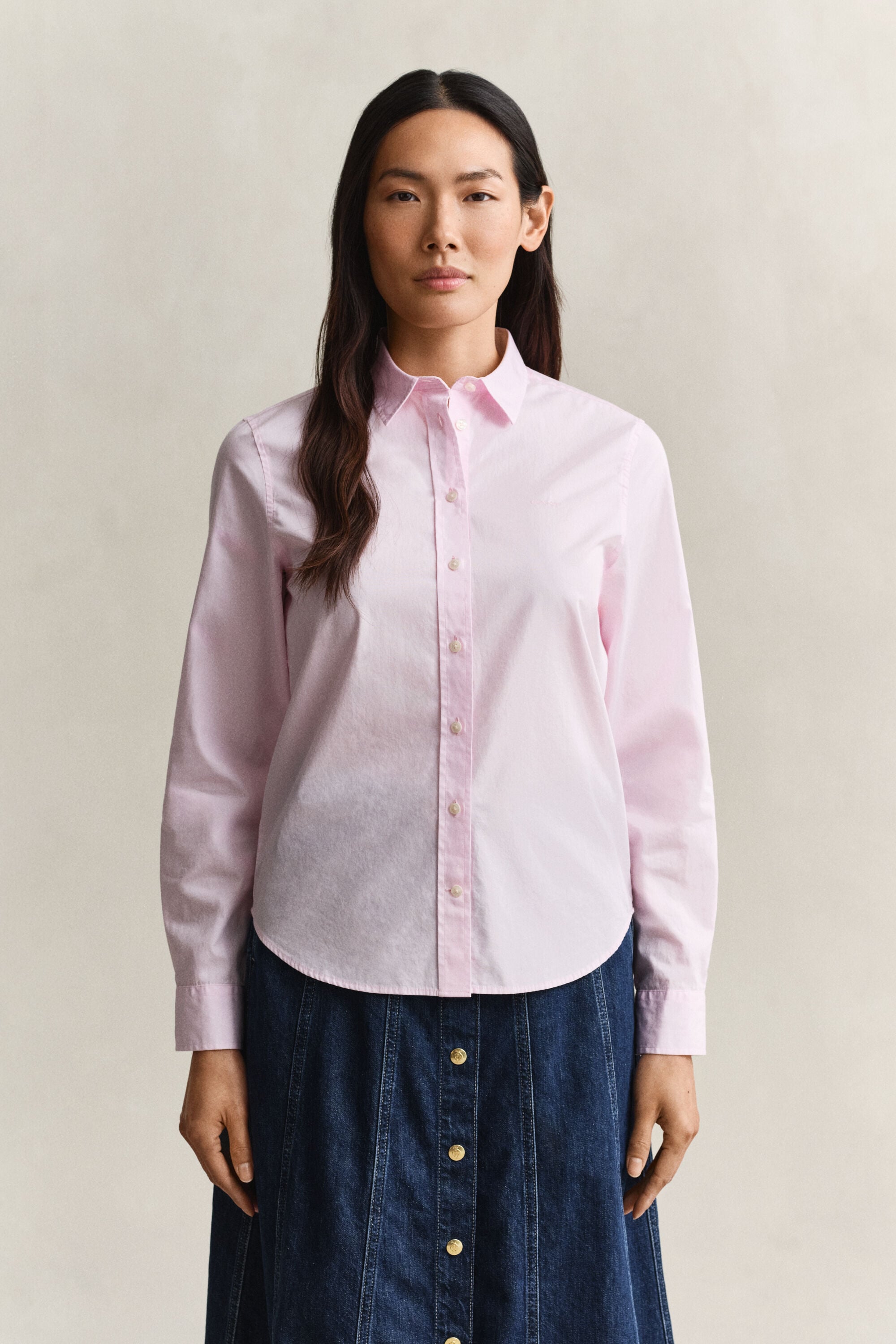 Camisa de popelina Regular Fit clásica